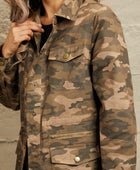 Camouflage Snap Down Jacket - Body By J'ne