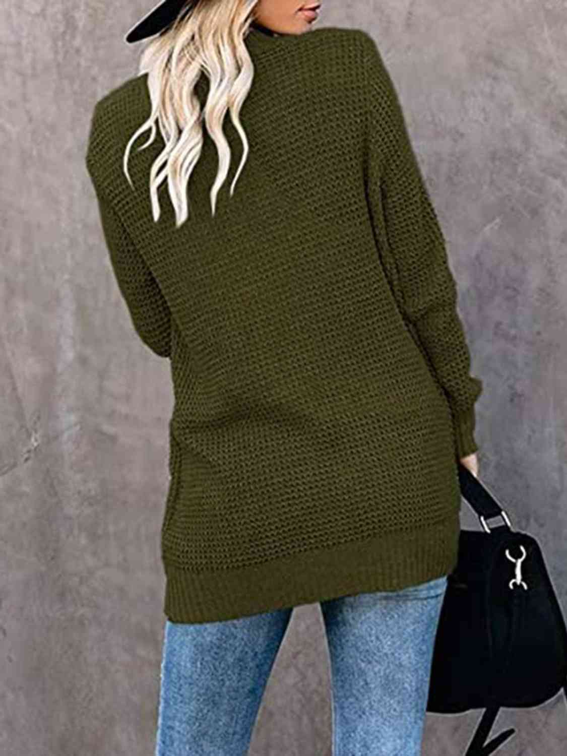 Open Front Long Sleeve Cardigan - Body By J'ne