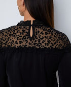 Leopard Frill Flounce Sleeve Blouse - Body By J'ne