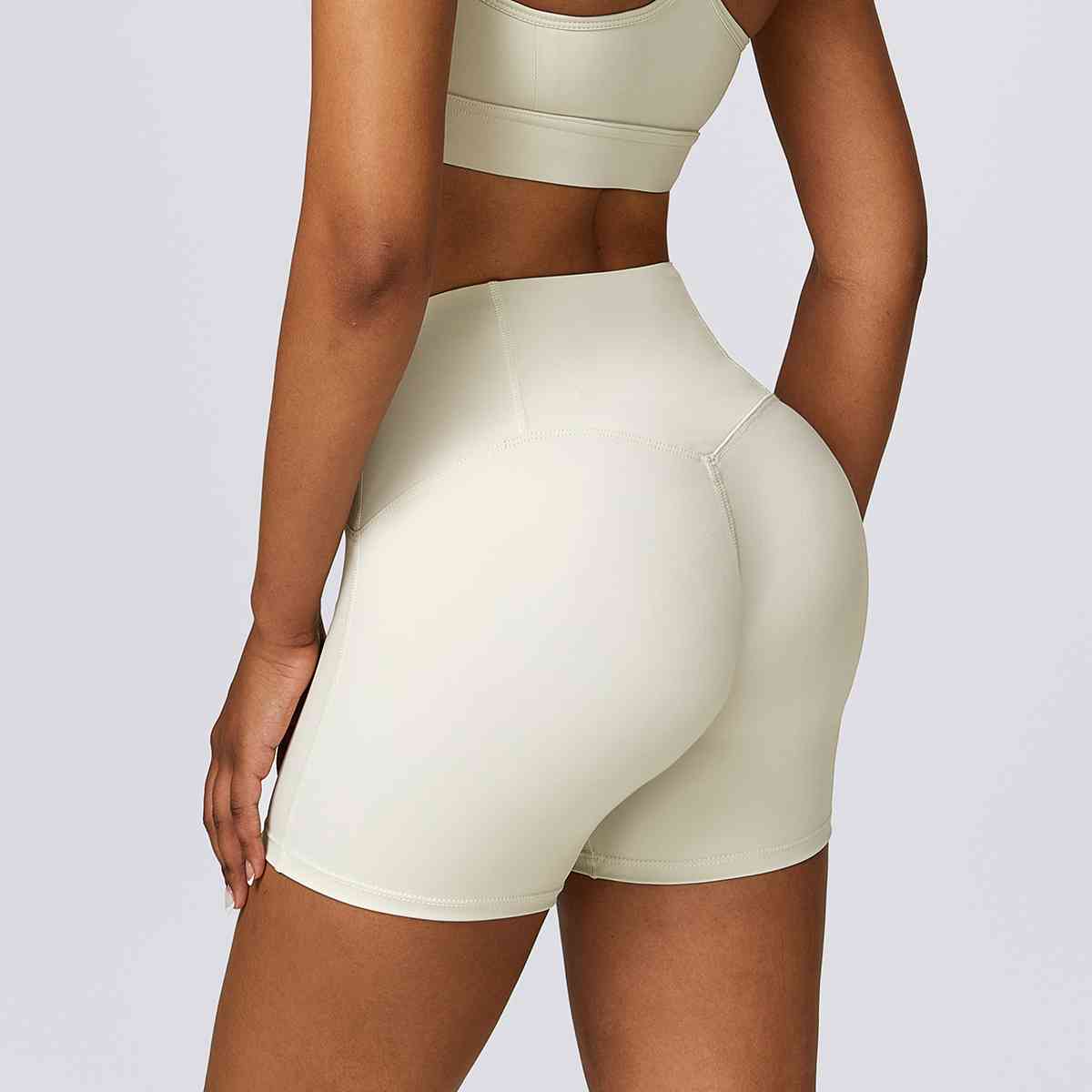 Wide Waistband Slim Fit Sports Shorts - Body By J'ne