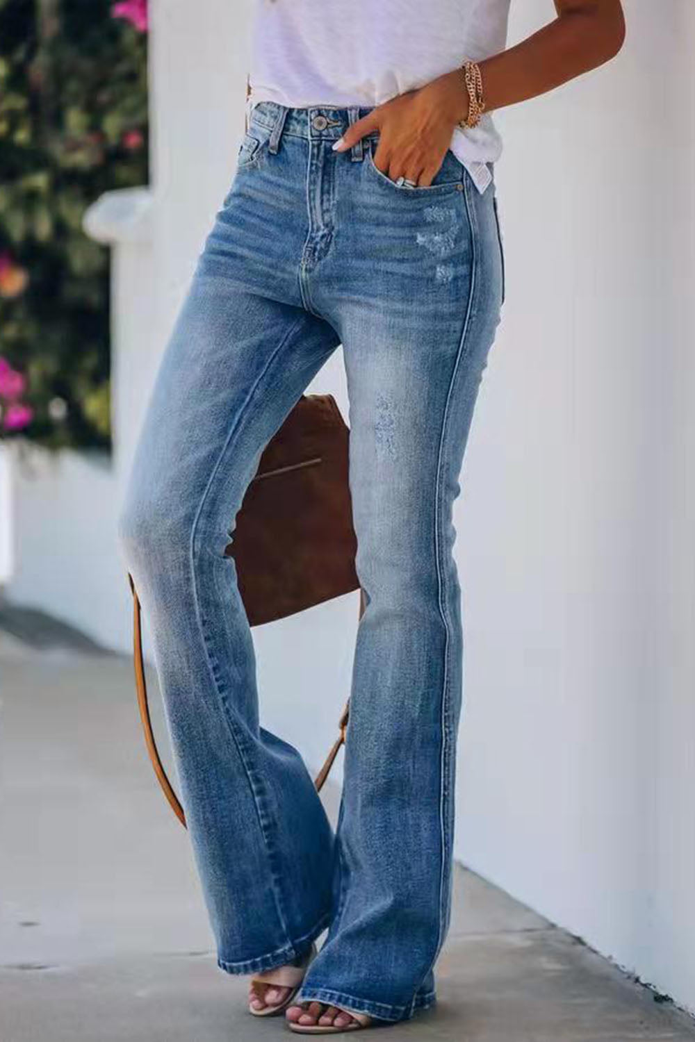 Buttoned Long Jeans - Body By J'ne