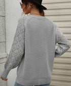 Rib-Knit Plunge Raglan Sleeve Cardigan - Body By J'ne