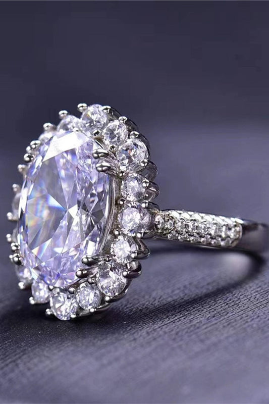 8 Carat Oval Moissanite Ring - Body By J'ne