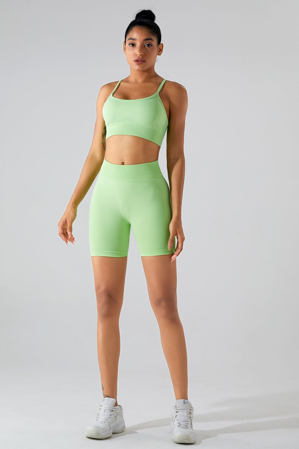 Crisscross Spaghetti Strap Active Cami - Body By J'ne