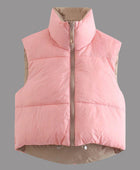 Zip Up Drawstring Reversible Vest - Body By J'ne