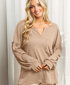 Exposed Seam Long Sleeve Top - Body By J'ne