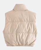 Zip-Up Drawstring Puffer Vest - Body By J'ne