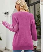 Color Block Round Neck Sweater - Body By J'ne