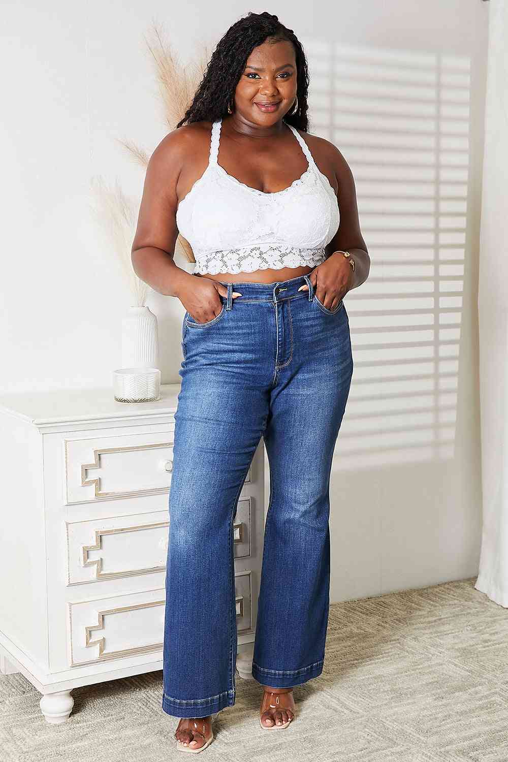 Full Size Crisscross Lace Bralette - Body By J'ne