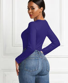 Round Neck Long Sleeve Bodysuit - Body By J'ne