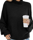 Turtleneck Dropped Shoulder Sweater - Body By J'ne