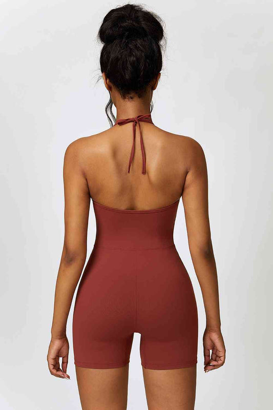 Halter Neck Sports Romper - Body By J'ne