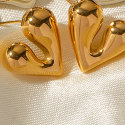 Heart Shape Stainless Steel Stud Earrings - Body By J'ne