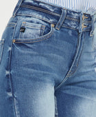 Distressed Raw Hem High Waist Jeans - Body By J'ne