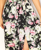 Double Take Floral Flutter Sleeve Tie-Waist Split Dress - Body By J'ne