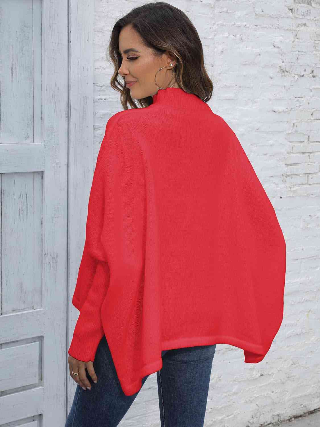 Loose Hem Plain Sweater - Body By J'ne