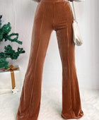 Ribbed High Waist Bootcut Pants - Body By J'ne