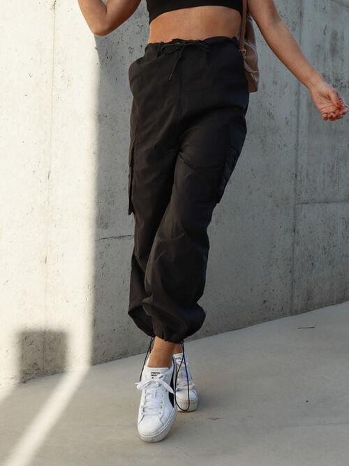 Drawstring Pants with Pockets - Body By J'ne