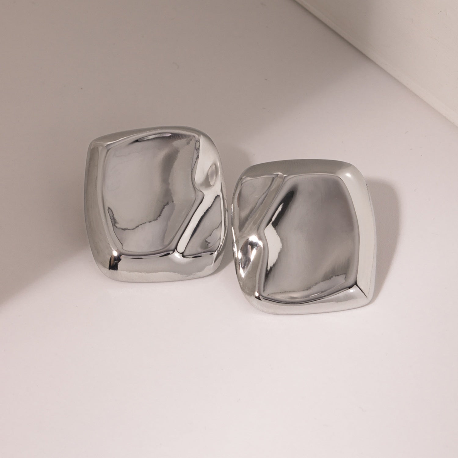 Stainless Steel Square Stud Earrings - Body By J'ne