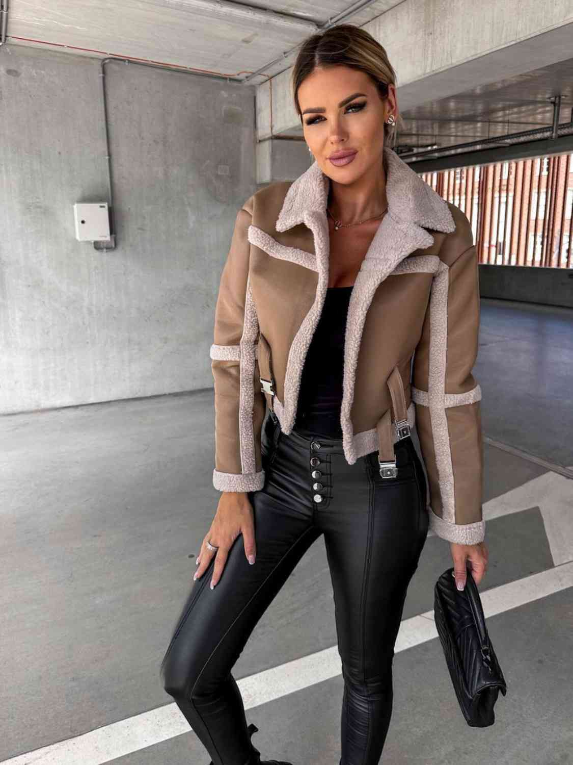 Collared Buckle Detail Jacket - Body By J'ne