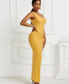 Scoop Neck Wide Strap Maxi Dress - Body By J'ne