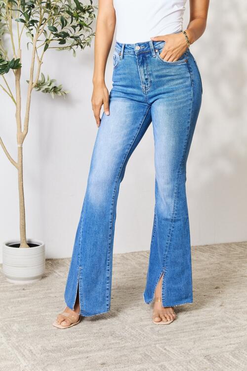 Slit Flare Jeans - Body By J'ne