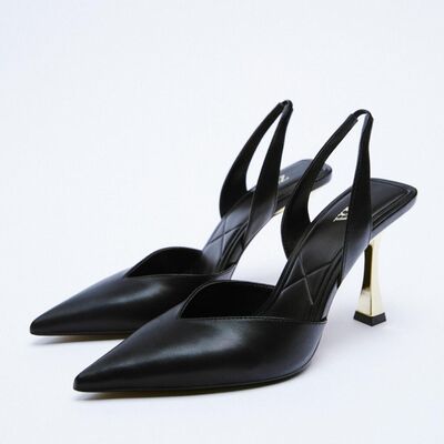 PU Leather Point Toe Stiletto Heel Pumps - Body By J'ne