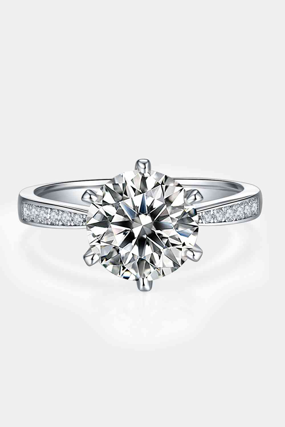 3 Carat Moissanite Side Stone Ring - Body By J'ne