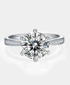 3 Carat Moissanite Side Stone Ring - Body By J'ne