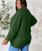 Full Size Ribbed Cocoon Cardigan - Body By J'ne