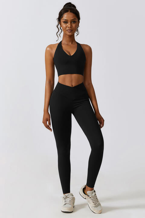 Crisscross Sports Bra and Leggings Set - Body By J'ne