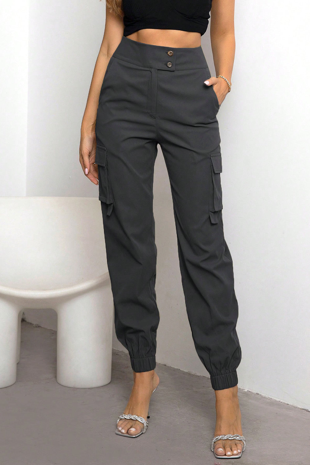 High Waist Cargo Pants - Body By J'ne