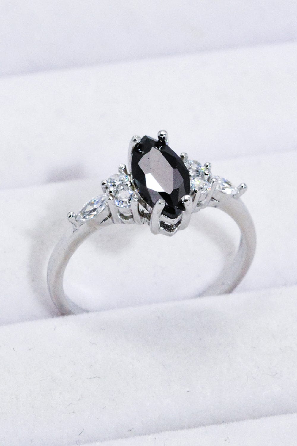 925 Sterling Silver Black Agate Ring - Body By J'ne