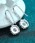925 Sterling Silver Moissanite Hook Earrings - Body By J'ne