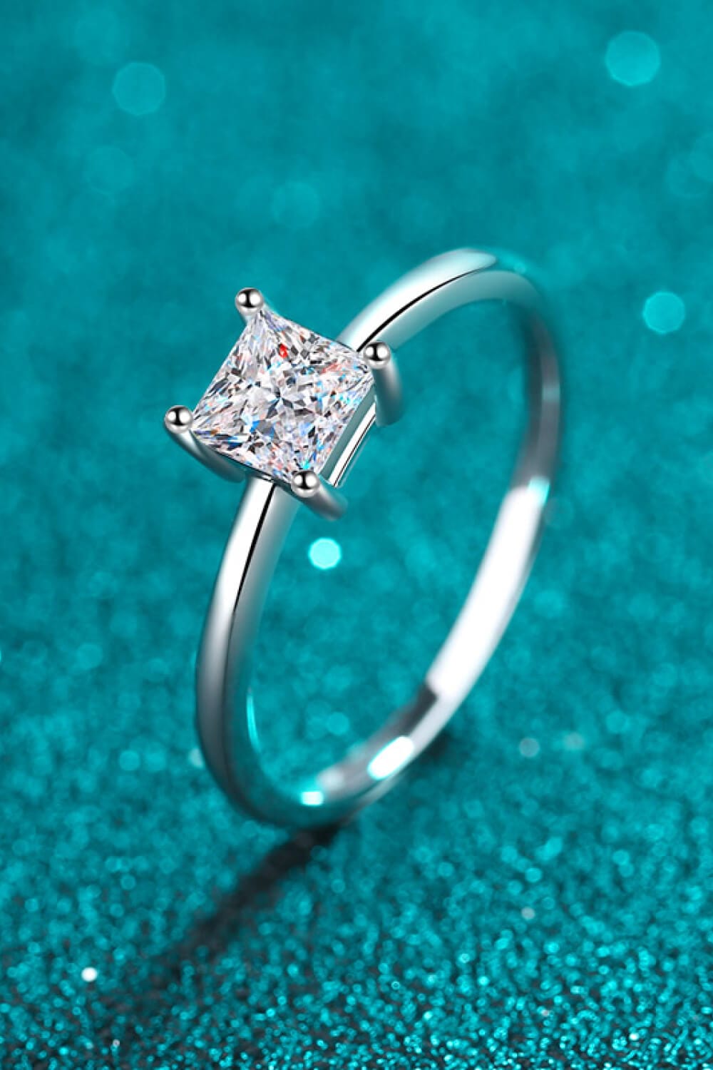 925 Sterling Silver Moissanite Solitaire Ring - Body By J'ne