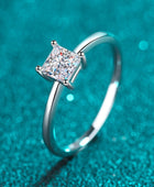 925 Sterling Silver Moissanite Solitaire Ring - Body By J'ne