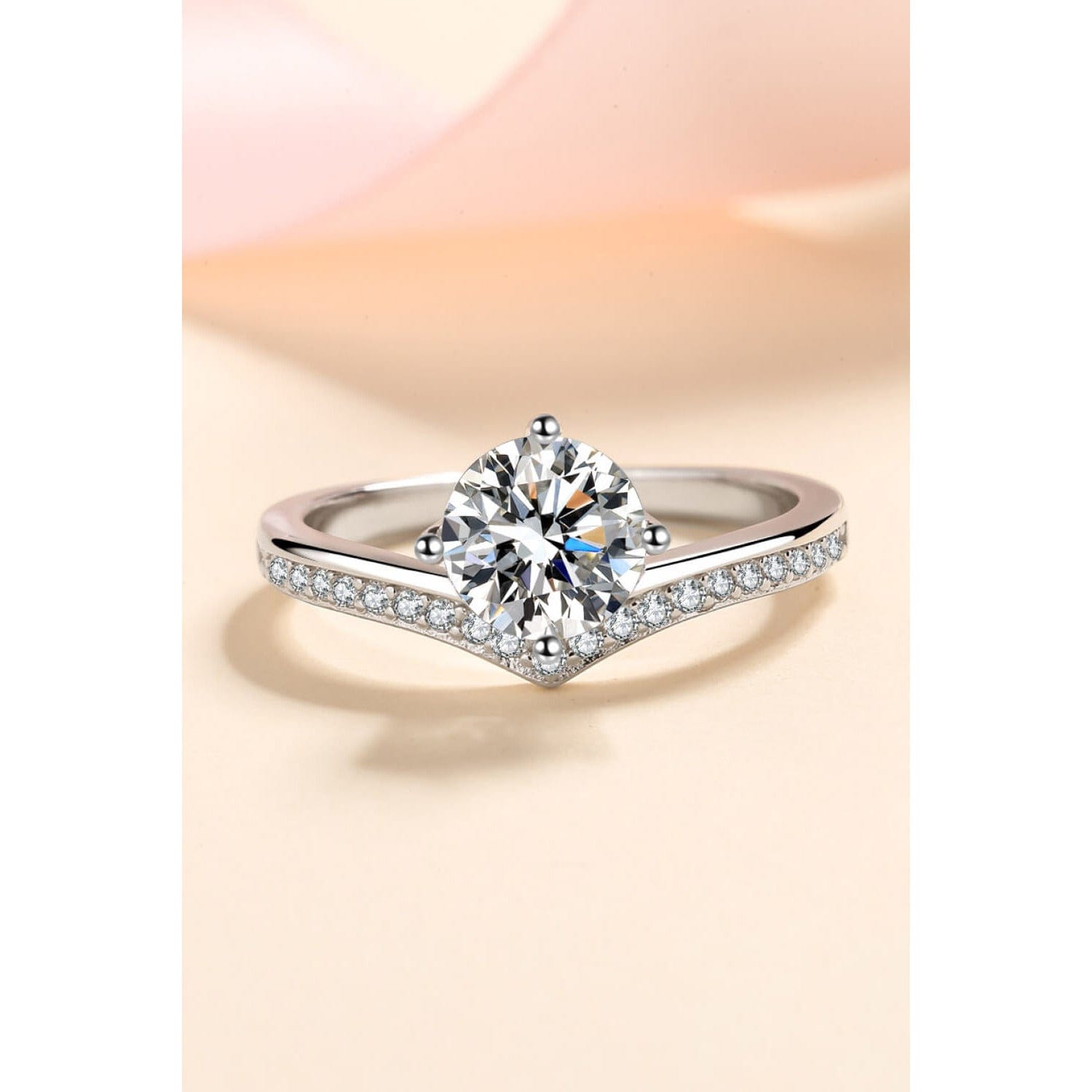 925 Sterling Silver Ring with 1 Carat Moissanite - Body By J'ne