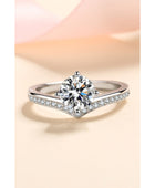 925 Sterling Silver Ring with 1 Carat Moissanite - Body By J'ne