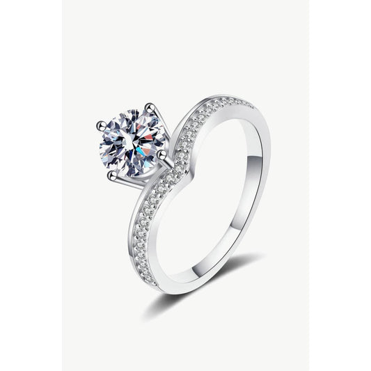 925 Sterling Silver Ring with 1 Carat Moissanite - Body By J'ne