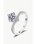 925 Sterling Silver Ring with 1 Carat Moissanite - Body By J'ne