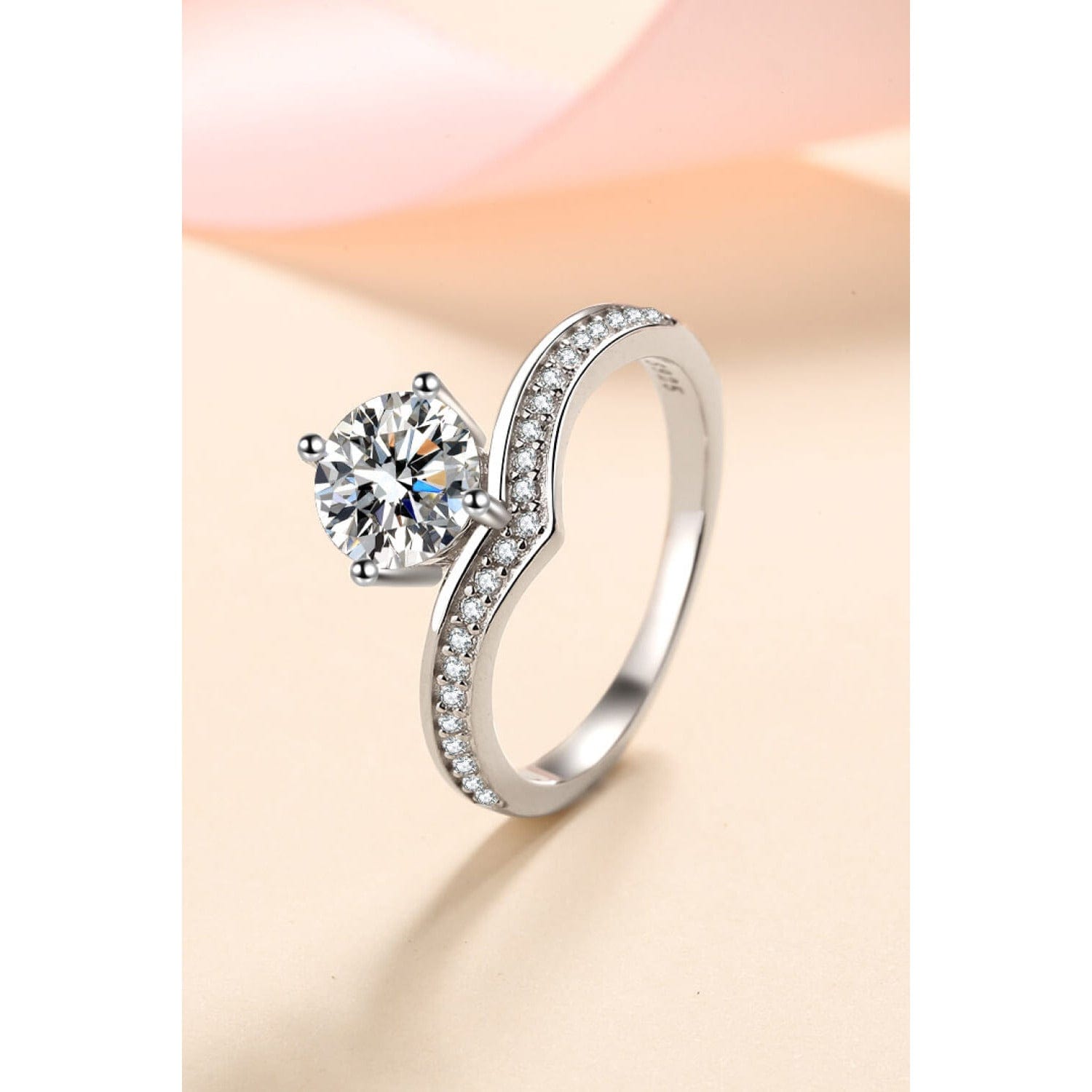 925 Sterling Silver Ring with 1 Carat Moissanite - Body By J'ne
