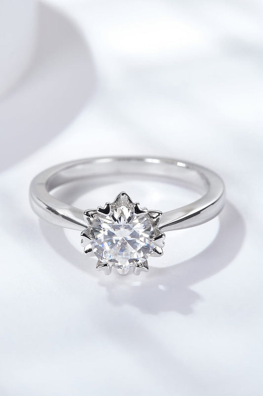 925 Sterling Silver Solitaire Moissanite Ring - Body By J'ne