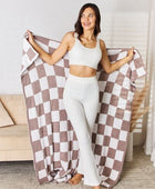 Cuddley Checkered Decorative Throw Blanket - Body By J'ne