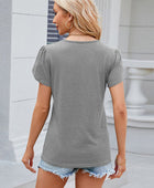 V-Neck Short Sleeve T-Shirt - Body By J'ne