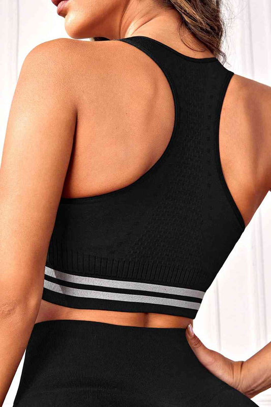 Contrast Racerback Sports Tank - Body By J'ne