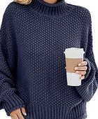 Turtleneck Dropped Shoulder Sweater - Body By J'ne