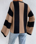 Crew Neck Waffle Drop Shoulder Knit Sweater - Body By J'ne