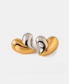 Heart Shape Stainless Steel Stud Earrings - Body By J'ne