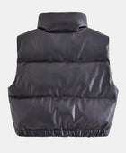 Zip-Up Drawstring Puffer Vest - Body By J'ne