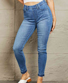Janavie Full Size High Waisted Pull On Skinny Jeans - Body By J'ne